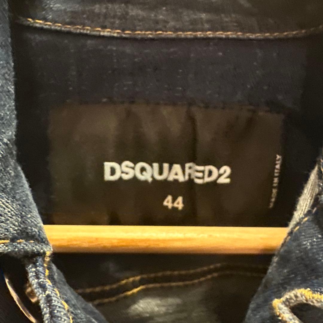 DSQUARED2 デニムブルー ノースリーブベスト 44