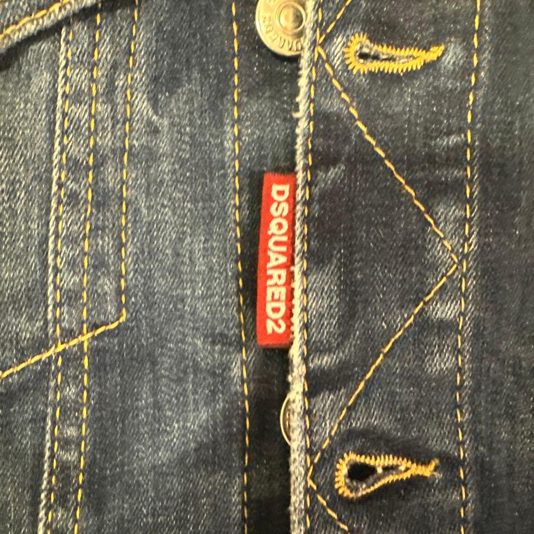 DSQUARED2 デニムブルー ノースリーブベスト 44