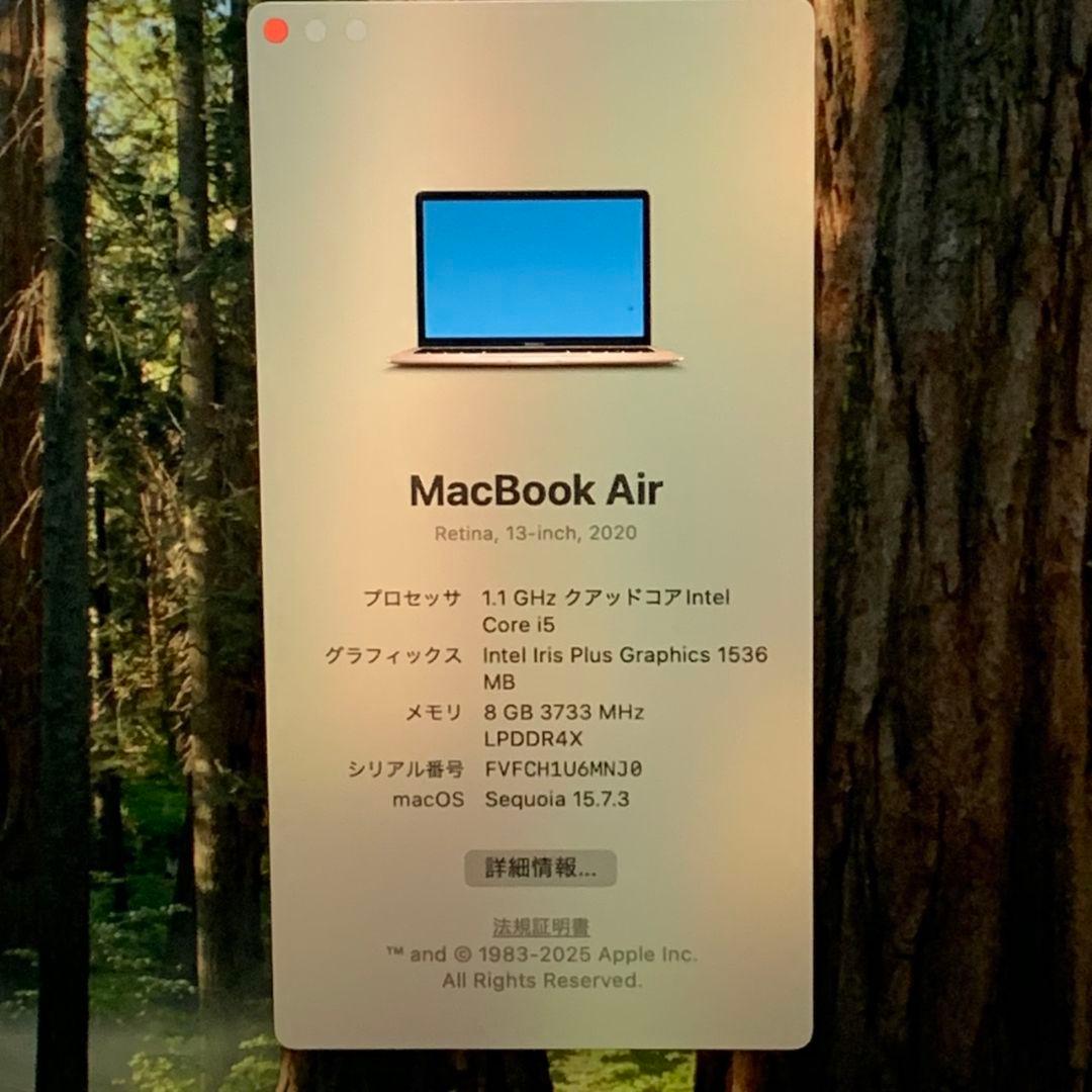 【美品】MacBookAir 2020 SSD512 ローズゴールドパソコンPC