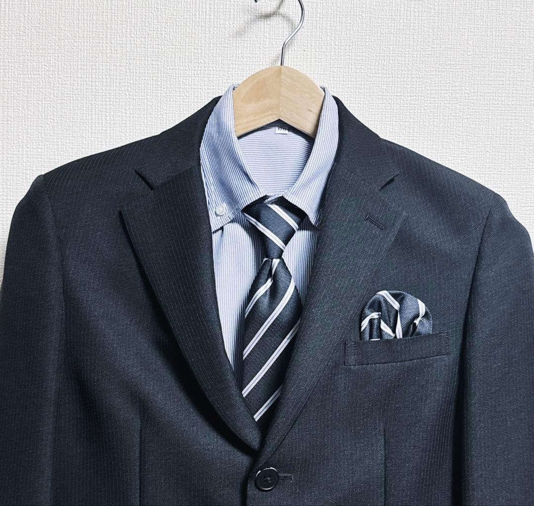 【5点セット】170cm セットアップ スーツ 黒 男の子