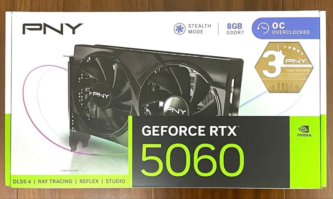 バ*ジ様 PNY RTX 5060 8GB VCG50608DFXPB1-O