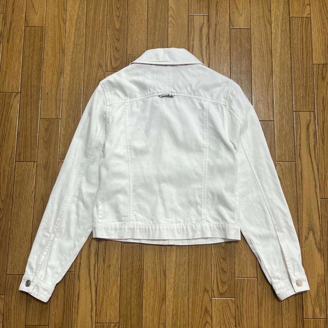 BURBERRY ホワイトデニムジャケット　トラッカージャケット　ノバチェック
