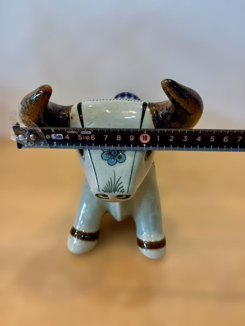 【希少】エルパロマール トナラ焼 雄牛 置物 & 陶器ボトル メキシコ 2点