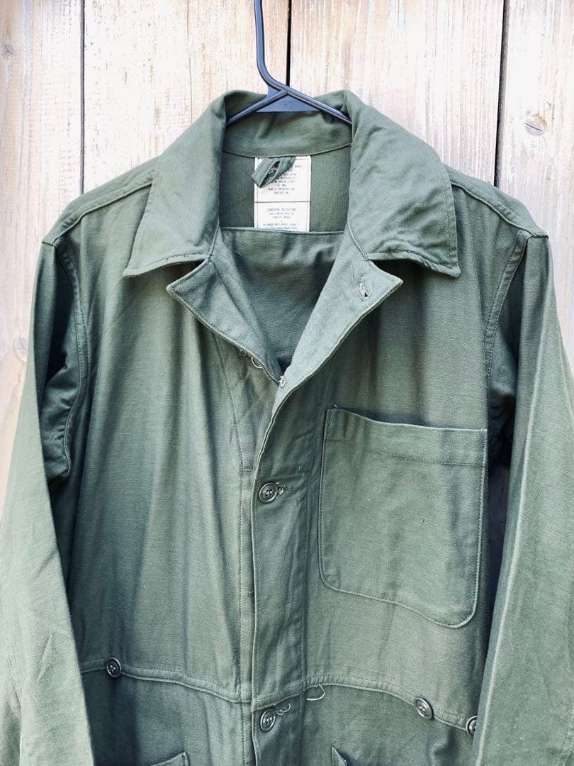 80s ヴィンテージ USA製 米軍放出品 カバーオール ツナギ アメリカ 古着