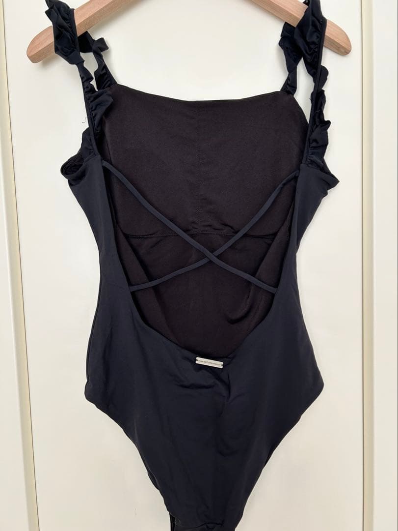 【美品】room306contemporary バックオープンフリル ワンピース