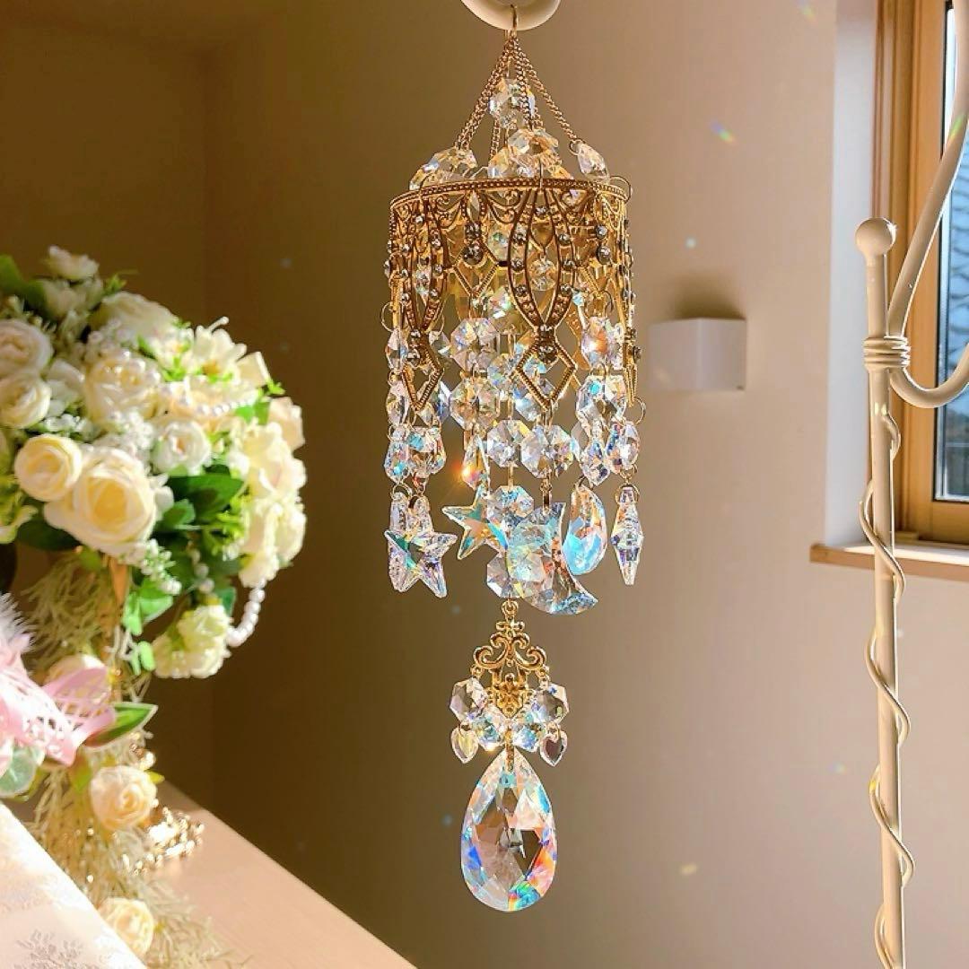 スワロフスキー☆Star & Moon.。.:*☆♡*.+サンキャッチャー♡