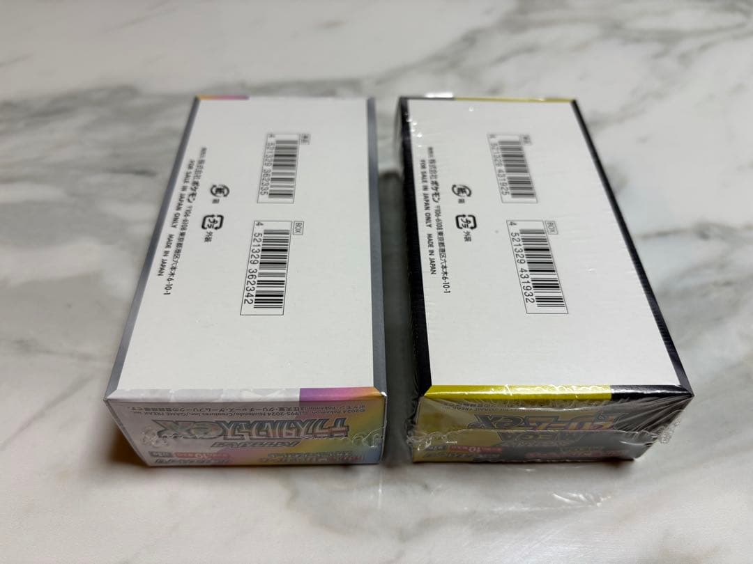 ポケモン MEGAドリームex & テラスタルフェスexシュリンク付き各1BOX