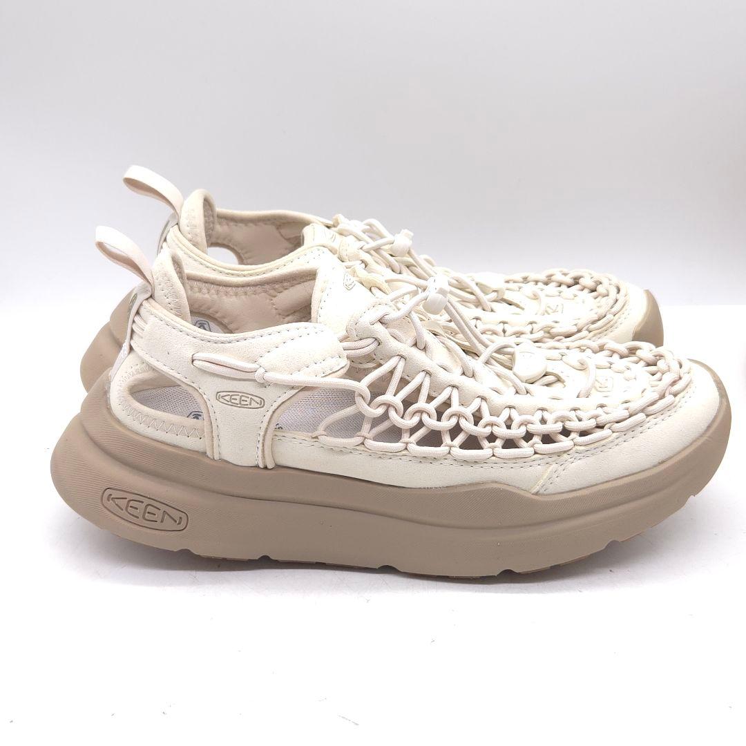極美品 KEEN UNEEK WK キーン サンダル 25cm オフホワイト