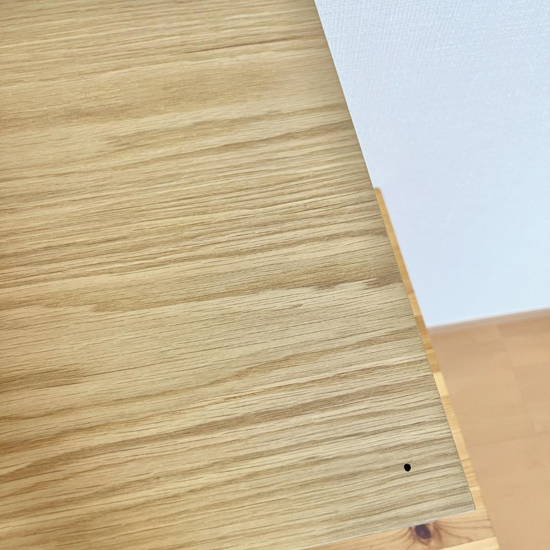 廃盤品　無印良品 ステンレスユニットシェルフ用木製収納ケース 引出式2段 ワイド