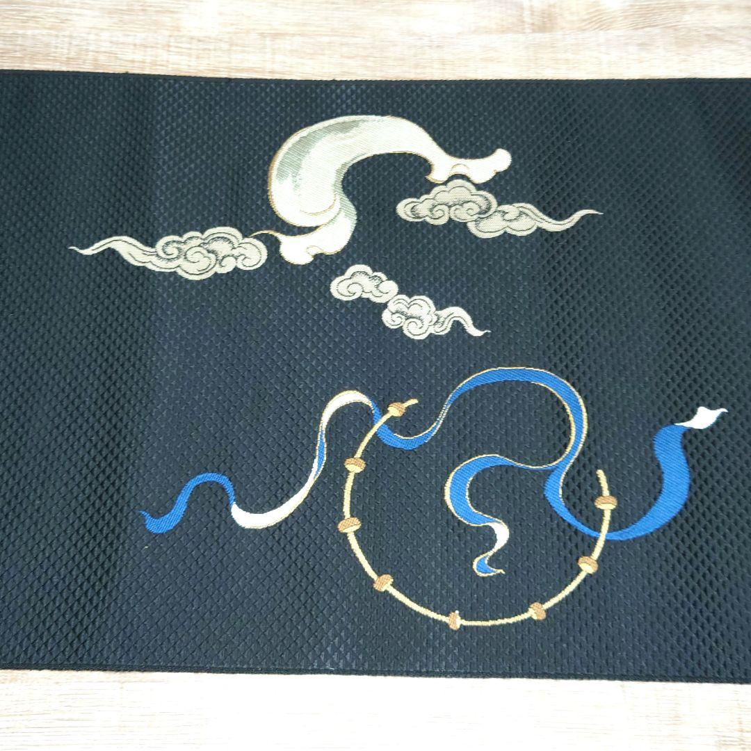 名古屋帯 風神雷神 黒 俵屋宗達 お仕立て込み