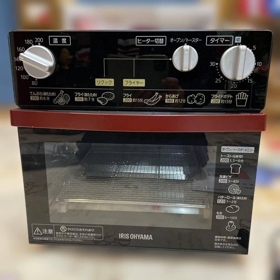 メ*7様 アイリスオーヤマ　ノンフライ熱風オーブン　未使用品　2015年