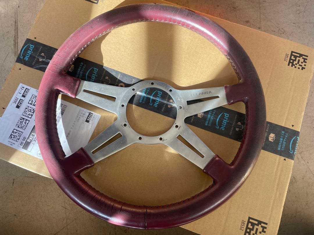 レカラ　ステアリング　ジャンク　約34センチ