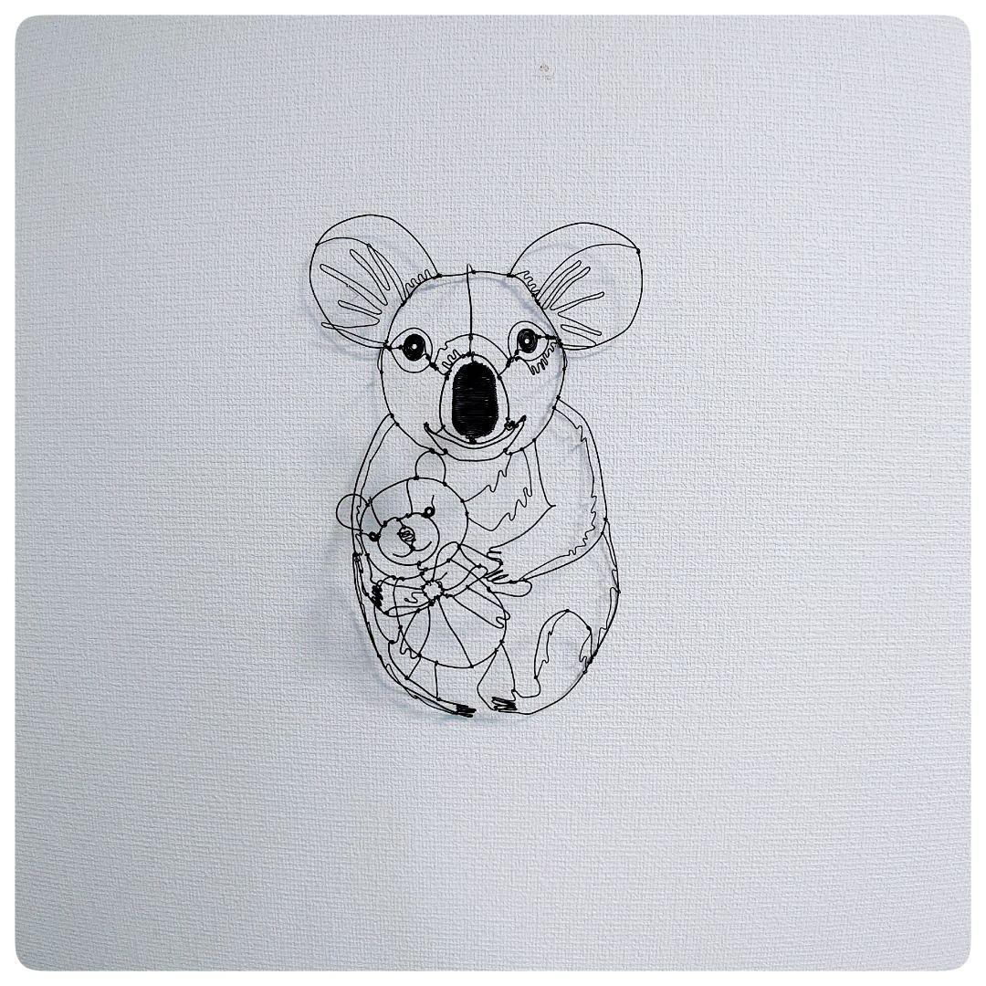 ワイヤーアート　コアラちゃん