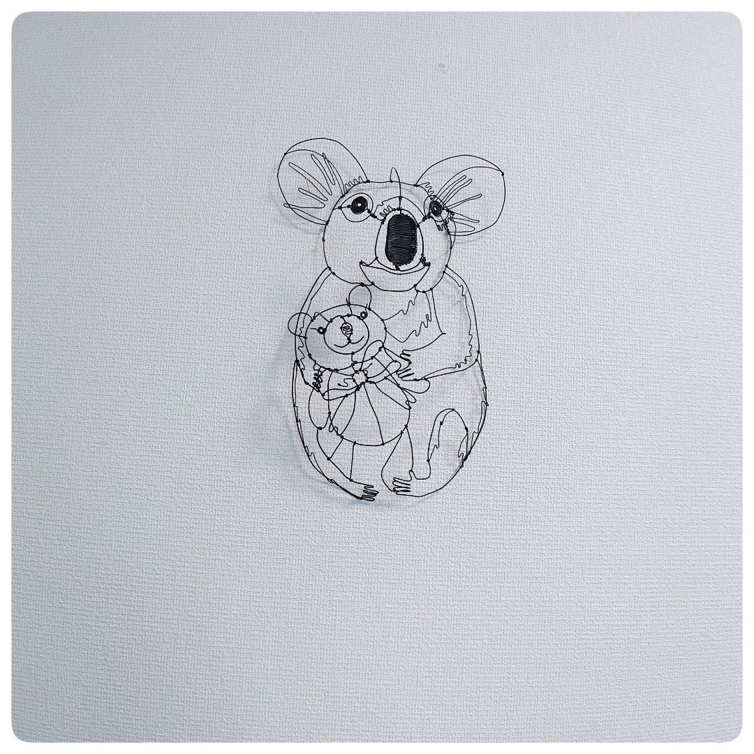 ワイヤーアート　コアラちゃん