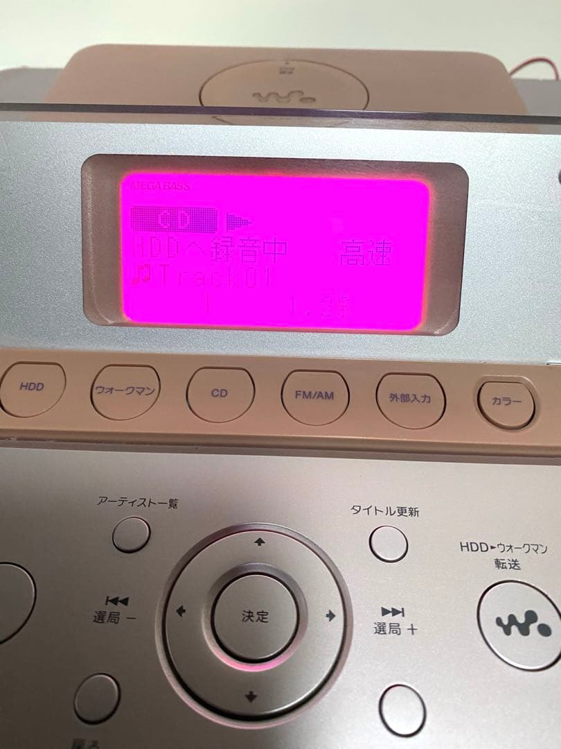 SONY HDD搭載 オーディオシステム HCD-E300HDピンク ソニー