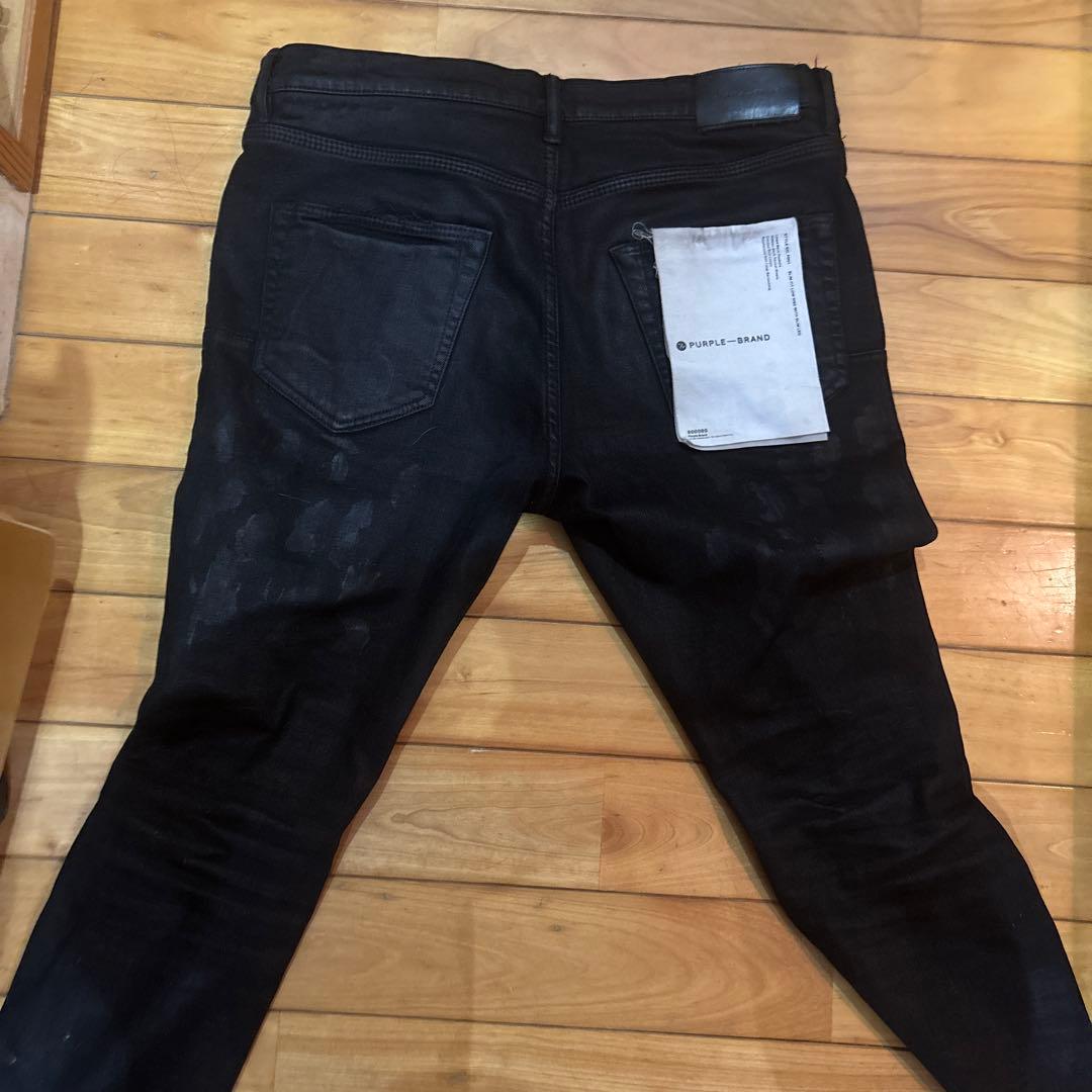 PURPLE BRAND ブラックデニム 32