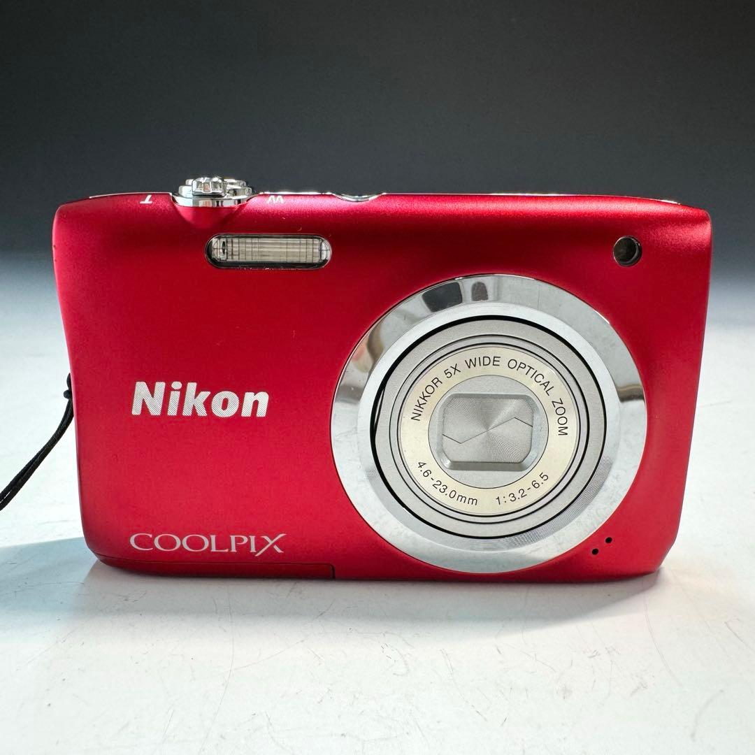 Nikon ニコン　デジタルカメラ COOLPIX　クールピクス A100 赤