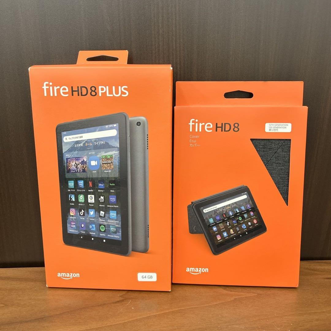 fireHD8PLUS 64GB ケース付　【amazon】《新品・未使用》