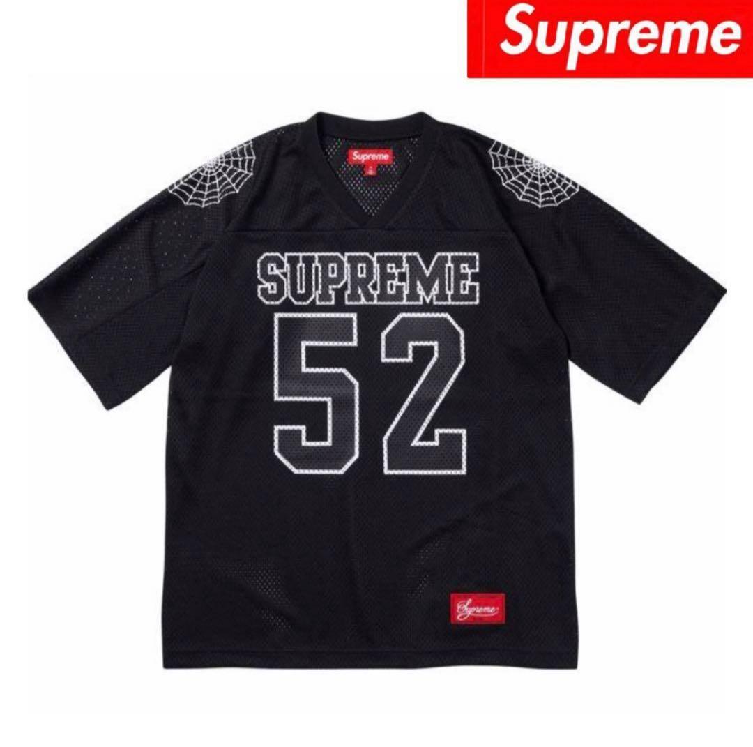 シャツ Supreme Spiderweb Football Jersey Black