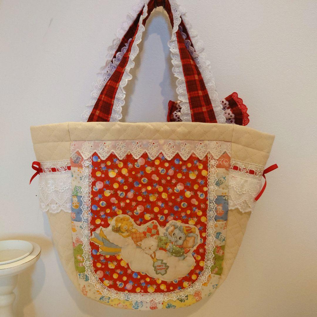 ご予約完成　メリーボンボンクリスマス　大きめバッグ