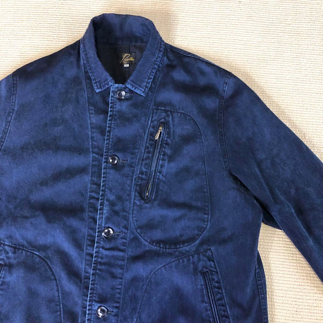 Needles ニードルズ アロージャケット カバーオール 濃紺Ｌ