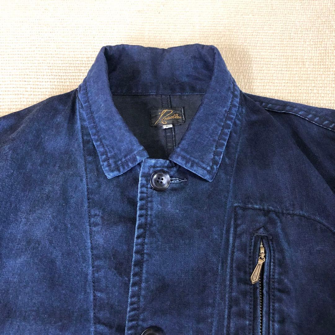 Needles ニードルズ アロージャケット カバーオール 濃紺Ｌ