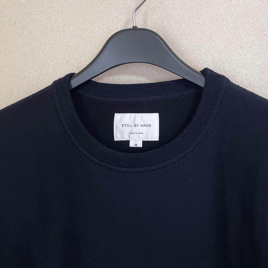 STILL BY HAND クルーネックスウェット ネイビー CS09243