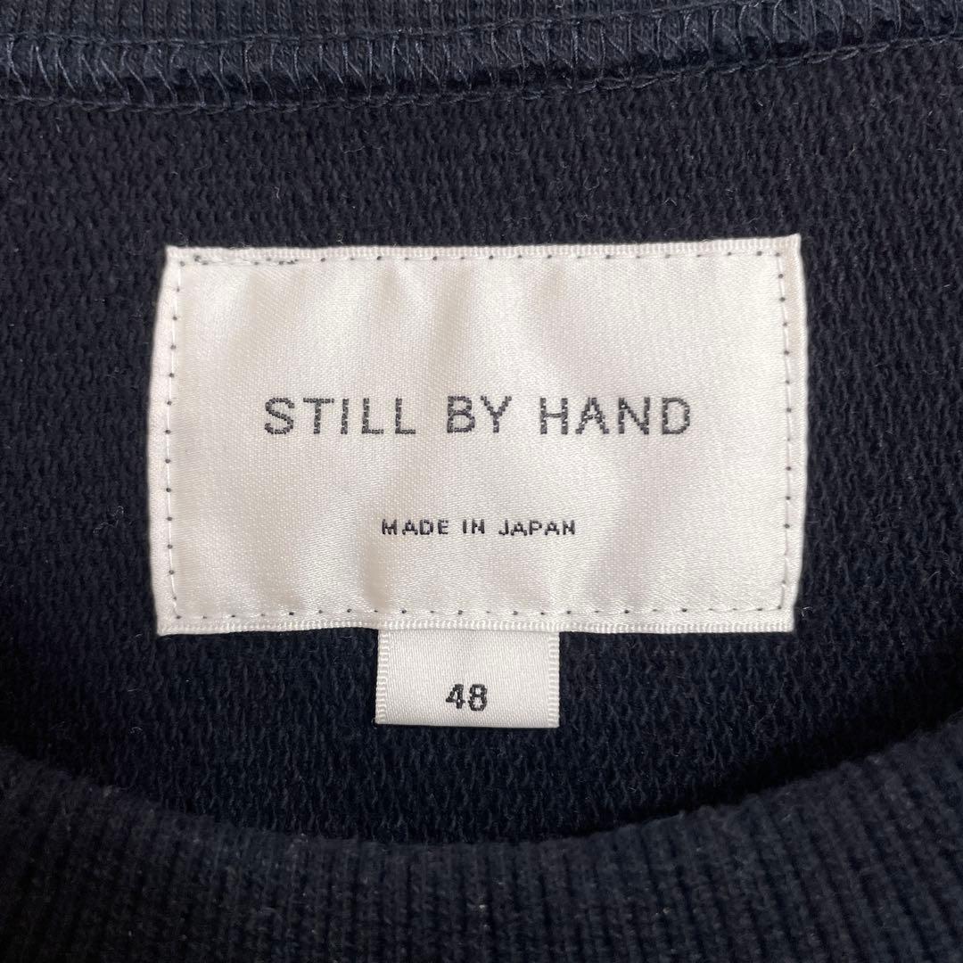 STILL BY HAND クルーネックスウェット ネイビー CS09243