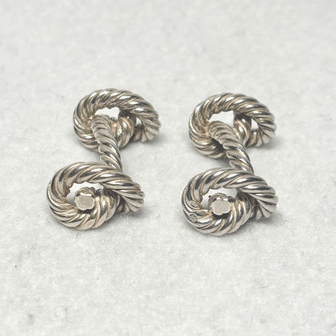 HERMES★エルメス カフリンクス カフス ロープモチーフ シルバー ギフト