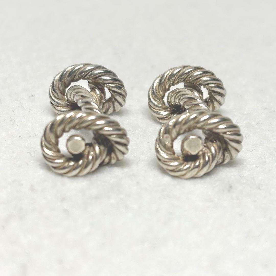 HERMES★エルメス カフリンクス カフス ロープモチーフ シルバー ギフト