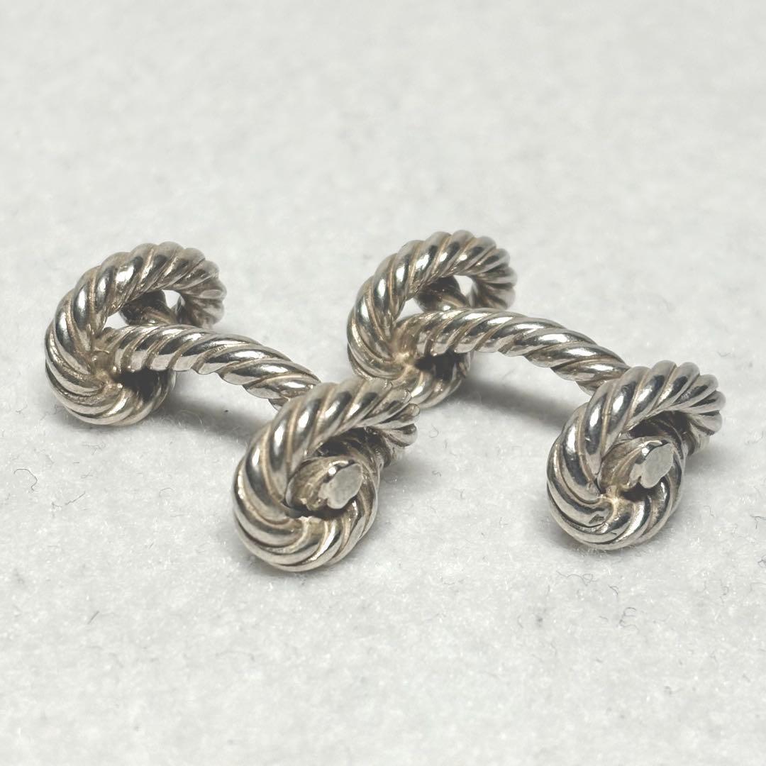 HERMES★エルメス カフリンクス カフス ロープモチーフ シルバー ギフト