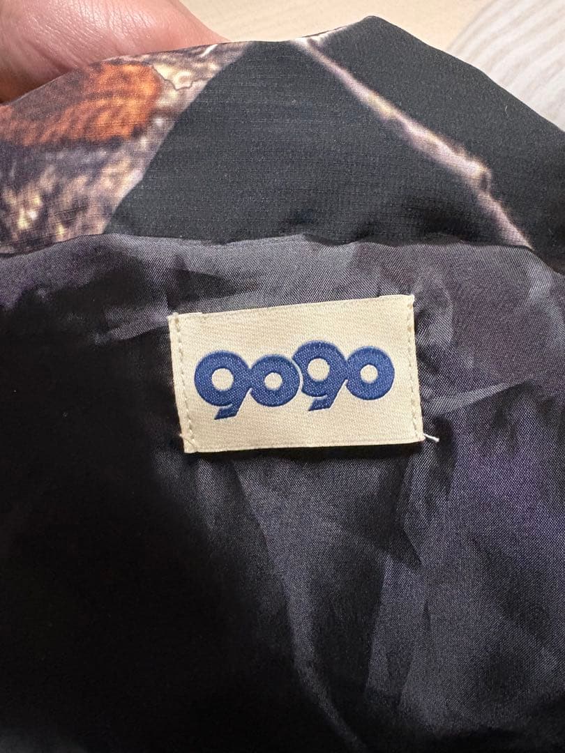 9090ブラックリアルツリーカモフラージュ柄ダウンジャケット