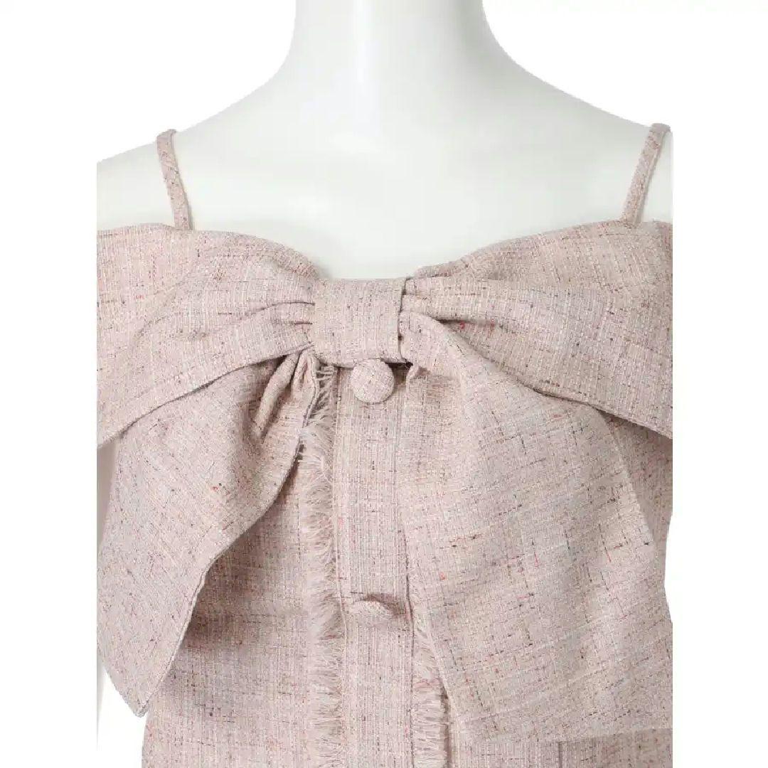 【LIP SERVICE】リボンオフショルトップス