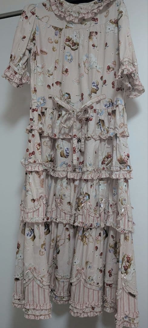 明日まで限定値下美品　ピンクハウス　スプリング　バニー　パッチワーク　ワンピース