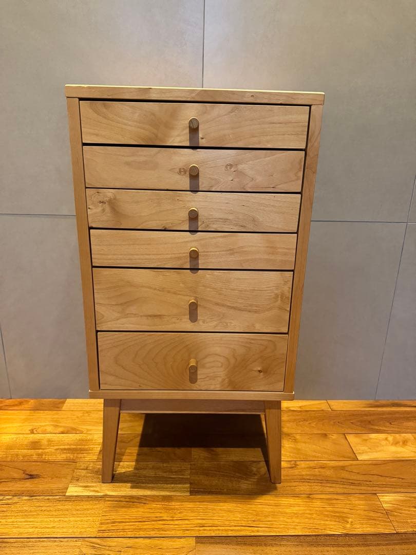 【新品同様_美品】アルダー材 天然木 自然素材チェスト