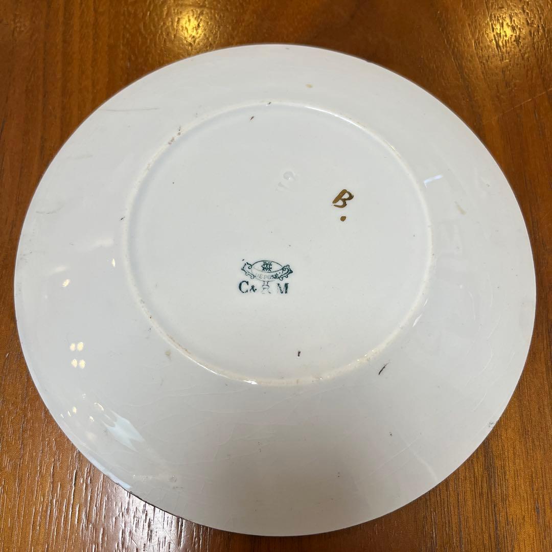 フランスアンティーク クレイユモントローmugetプレート