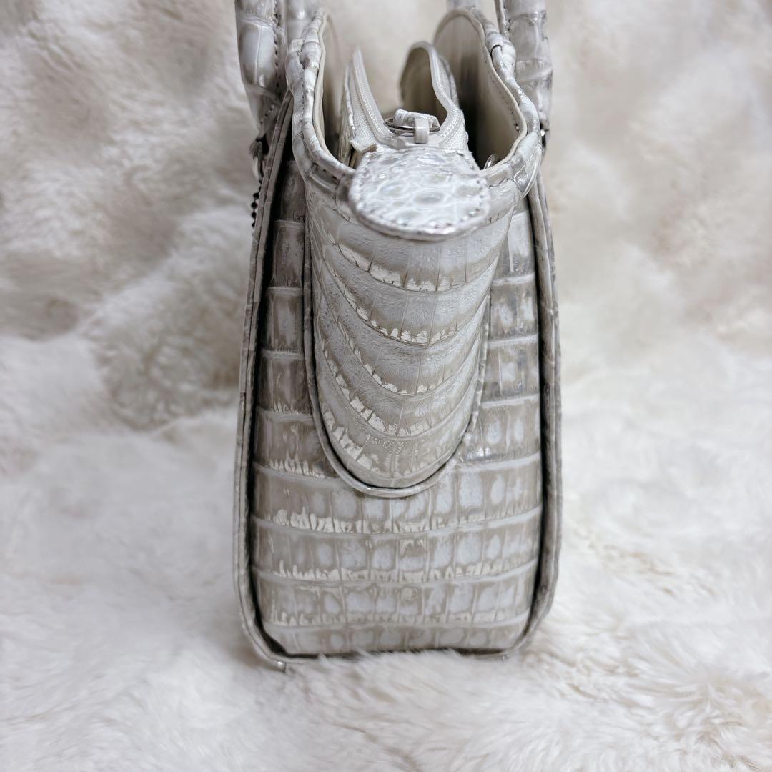 【未使用品】BABILLAS クロコダイル ハンドバッグ　高級レザー　JRA認定