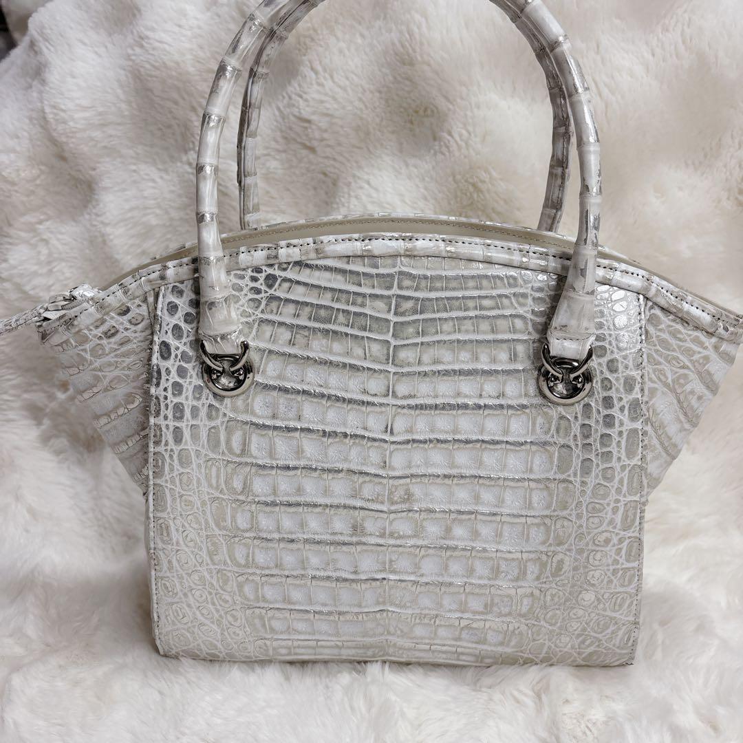 【未使用品】BABILLAS クロコダイル ハンドバッグ　高級レザー　JRA認定