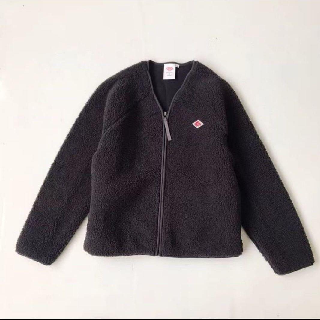 DANTON ダークグレー ノーカラージャケット 34