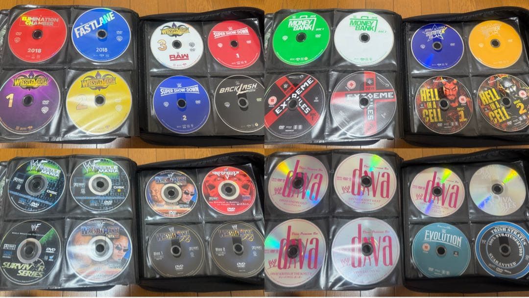 WWE DVD 305枚 ⚠️パッケージ無し、北米版DVDあり要注意