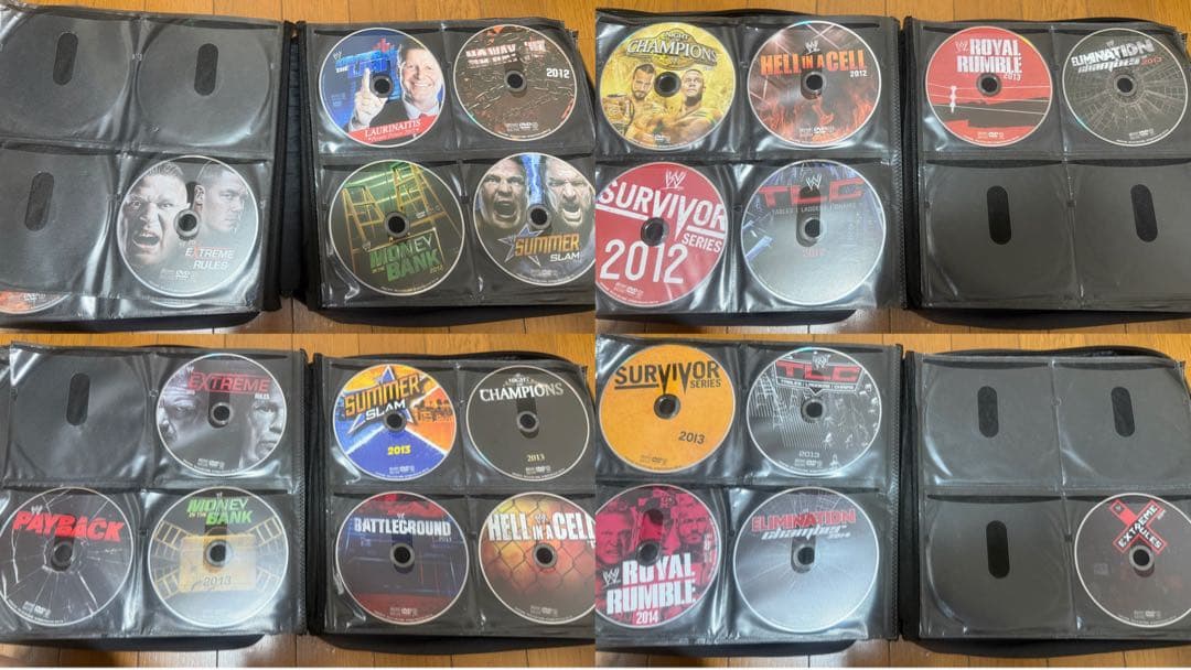 WWE DVD 305枚 ⚠️パッケージ無し、北米版DVDあり要注意