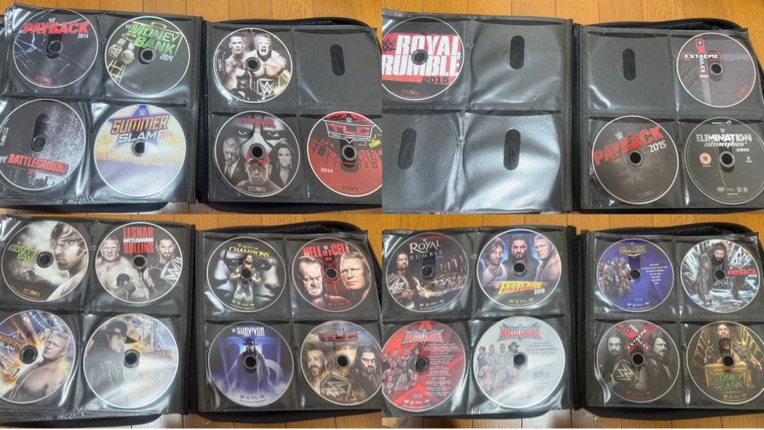WWE DVD 305枚 ⚠️パッケージ無し、北米版DVDあり要注意