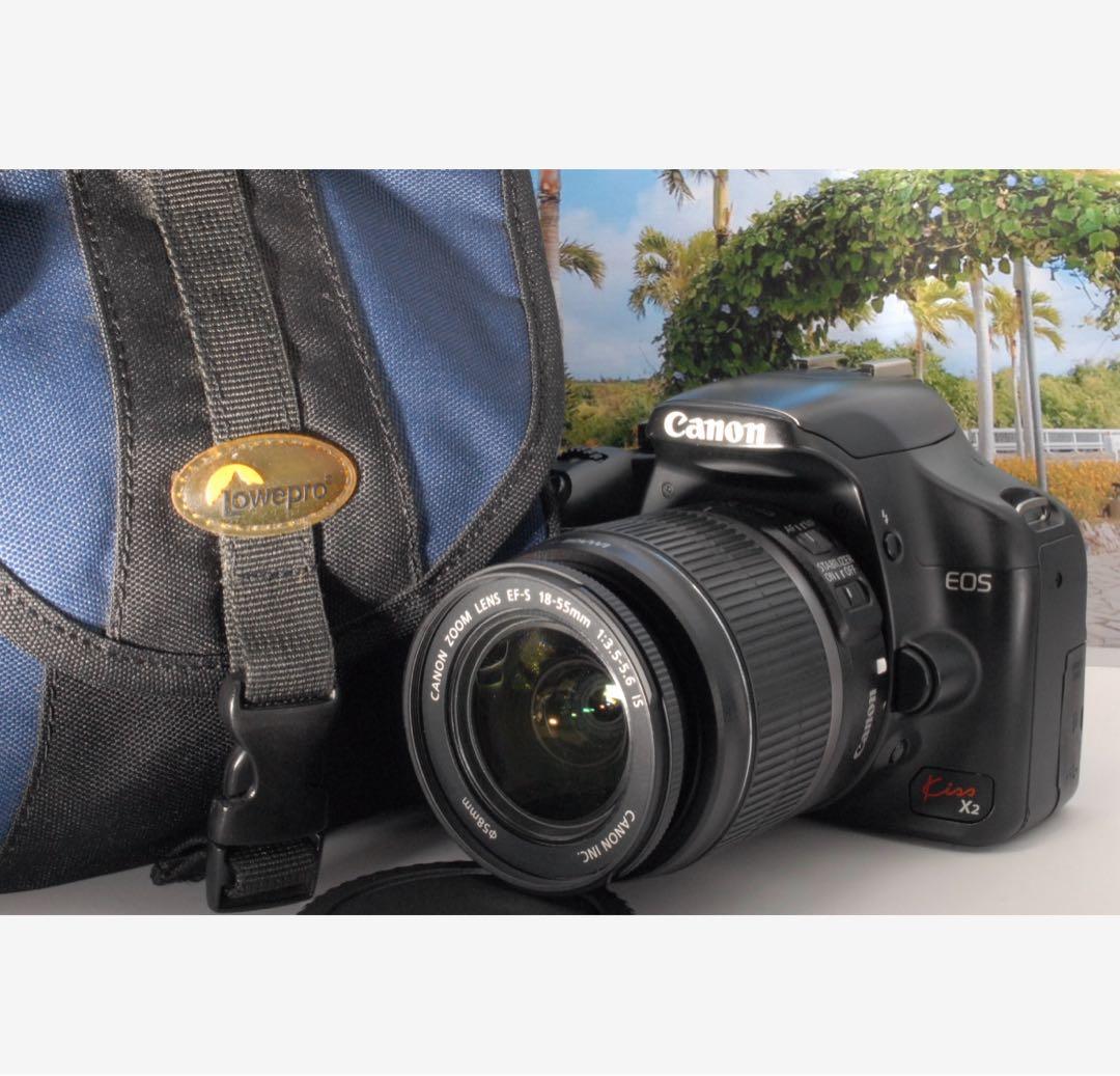 ✨新品級✨Canon kiss X2 カメラバック付き 持ち運び◎ 初心者向け