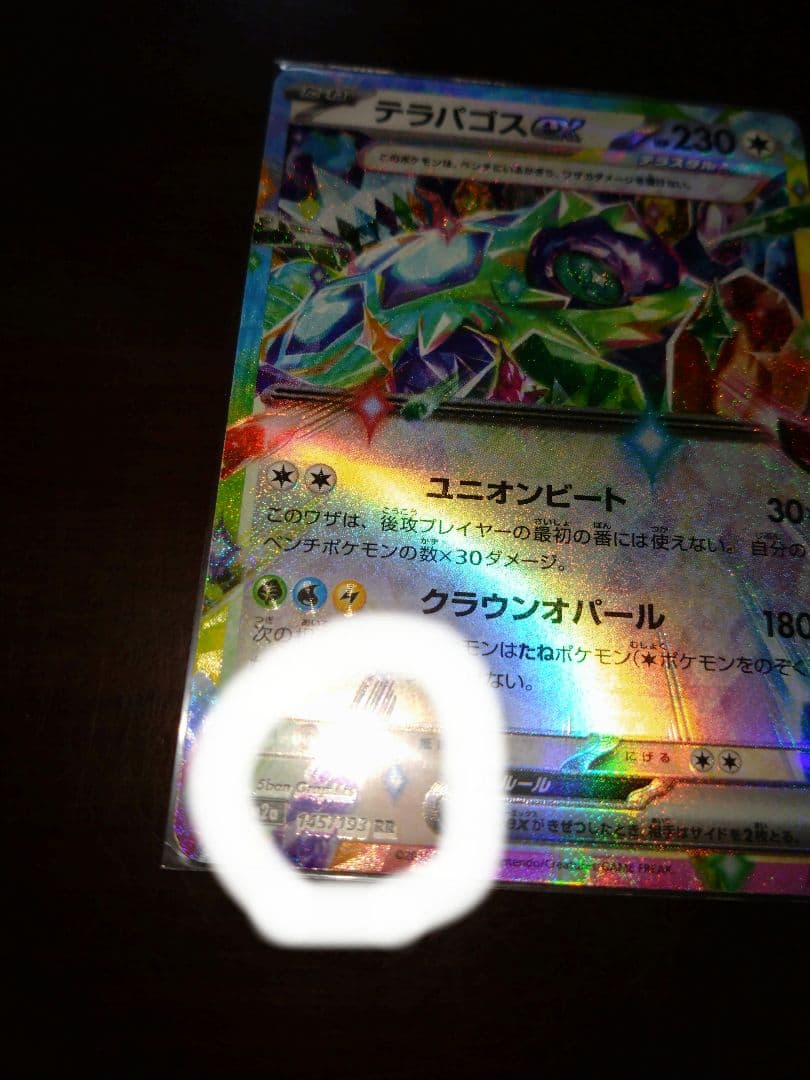 テラパゴスex ポケモンカード エラーカード