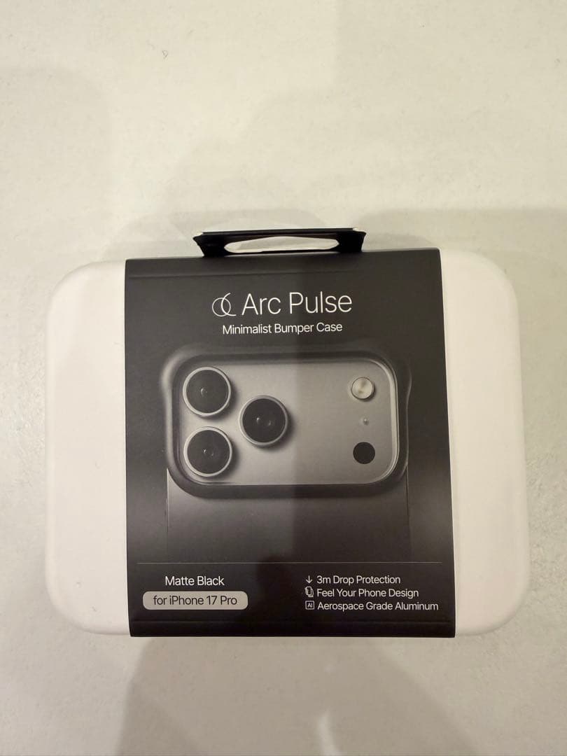 arcpulse iPhone 17pro アルミ マットブラック