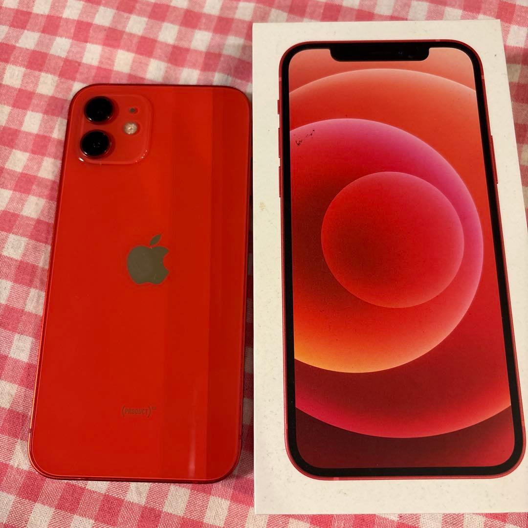 タイムセール‼️送料無料　iPhone 12 128GB red SIMロック解除