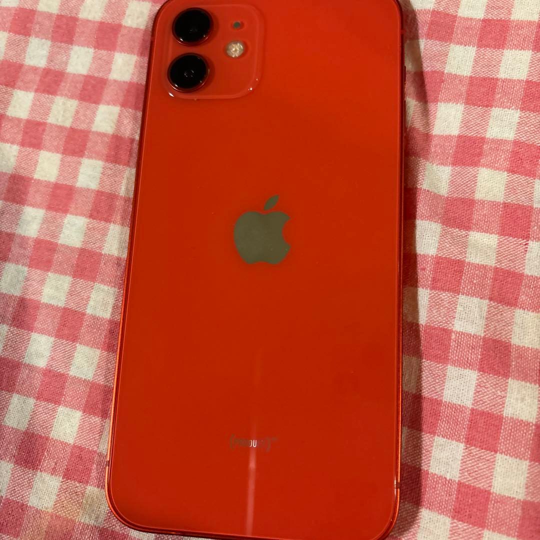 タイムセール‼️送料無料　iPhone 12 128GB red SIMロック解除