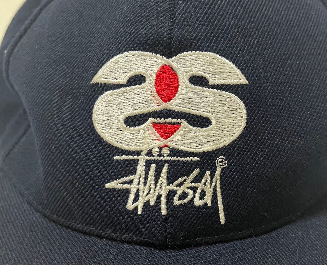 m*u様 old stussy リンクロゴキャップ　USA製 ®️有　紙タグ　ネ