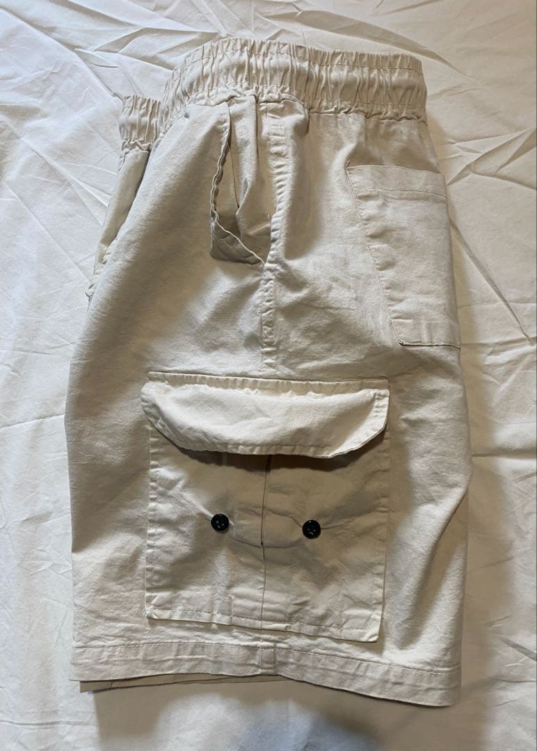 パンツ STONE  HALF CARGO PANTS IVORY 13AW