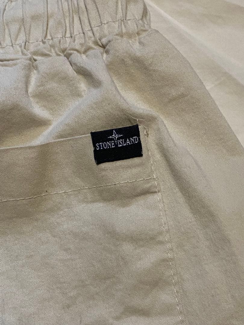 パンツ STONE  HALF CARGO PANTS IVORY 13AW